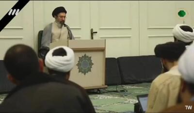  نخستین فیلم از کلاس درس خارج از فقه آیت الله سید مجتبی خامنه ای رهبر انقلاب
