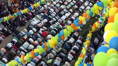  اقامه نماز عید فطر در سایه جنگ در خاورمیانه+ ویدئوها و تصاویر