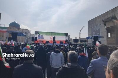  آغاز مراسم تشییع پیکر  ۸ شهید ناوشکن دنا و جماران در مشهد (۲۹ اسفند ماه ۱۴۰۴)