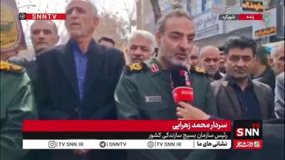  سردار زهرایی: حماسه‌های جنگ ۱۲ روزه و جنگ رمضان ورق جدیدی برای آیندگان و جبهه حق در تاریخ باز می‌کند/ مکتب علوی با خون رشد می‌کند