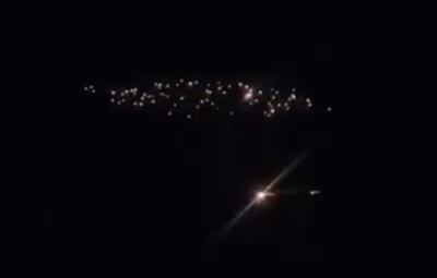  ستاره باران آسمان سرزمین‌های اشغالی توسط موشک‌های ایرانی