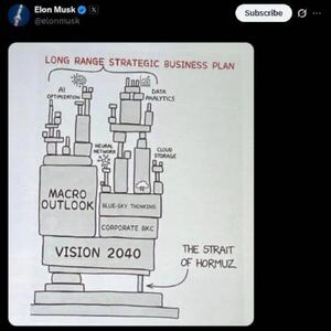  توییت جنجالی ایلان ماسک درباره تنگه هرمز+ عکس