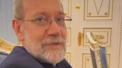  نماز متفاوت شهید علی لاریجانی در کاخ کرملین