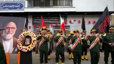  تشییع پیکر شهید خطیب و خانواده شهیدش تا آرامگاه ابدی در قم