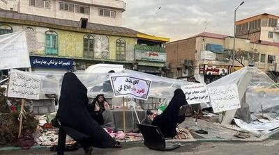  مرور سال کهنه؛ فروردین 1404/ جمع آوری متحصنین حامی قانون حجاب