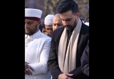  برپایی نماز عید فطر در نیویورک با حضور ممدانی