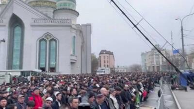  اقامه نماز عید سعید فطر در روسیه