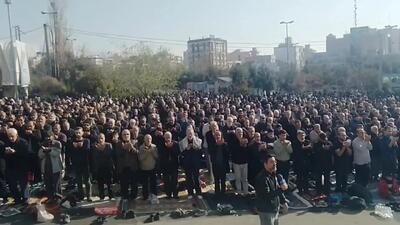  نخستین تصاویر از اقامه نماز عید فطر در مصلای امام خمینی(ره) +فیلم