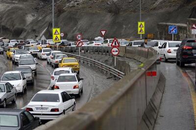  ترافیک سنگین در محورهای شمالی/ بارش‌ها در ۱۰ استان کشور ادامه دارد