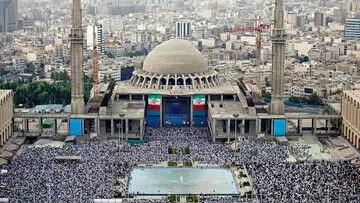  اقامه نماز عید سعید فطر در مصلای تهران + فیلم
