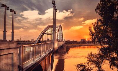  تصاویر اثرات حمله موشکی به مجموعه رفاهی گردشگری ریتاج اهواز + عکس