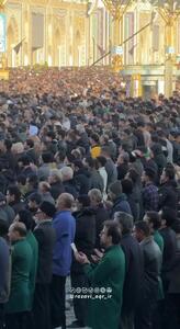  لحظاتی خاص از نماز عید فطر در حرم امام رضا + ویدئو