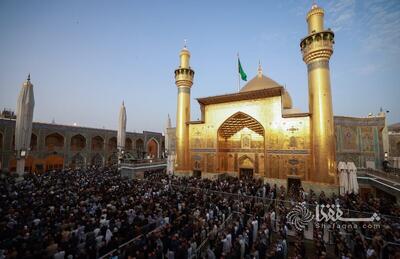  گزارش تصویری: نماز عید سعید فطر در حرم امام علی (ع)