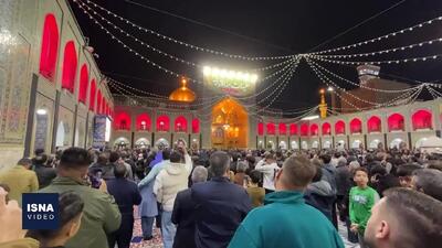  لحظه تحویل سال در حرم امام رضا و حرم حضرت معصومه+ ویدئو