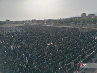  استقبال کم نظیر مردم بیرجند از اولین نماز سال+ فیلم