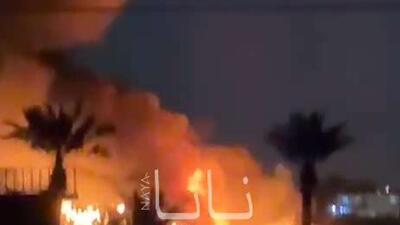  آتش سوزی در پایگاه ویکتوری آمریکا در عراق