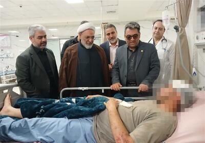  رئیس‌کل دادگستری سمنان بر بالین مجروحان حملات تروریستی دیروز حاضر شد - تسنیم