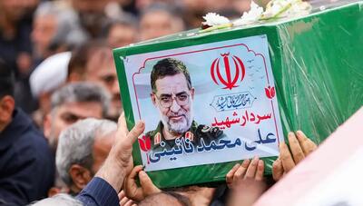  تشییع پیکر سردار شهید علی‌محمد نائینی در کاشان (عکس)