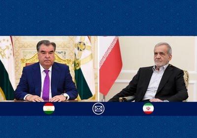  پیام رئیس جمهور تاجیکستان به پزشکیان