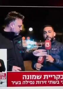  وضعیت ترس و وحشت باعث سردرگمی خنده‌دار خبرنگاران کانال ۱۳ عبری پس از حملات ایران به عراد شد + فیلم