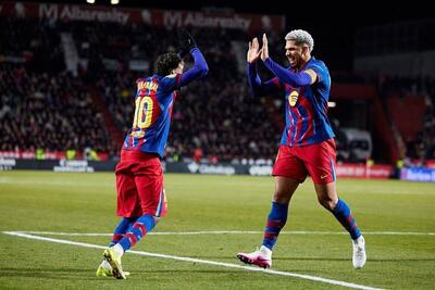  خلاصه بازی بارسلونا ۱ _ ۰ رایو وایه کانو/ تثبیت صدرنشینی به کمک آرائوخو