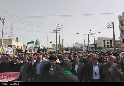  تشییع پیکر شهید مدافع وطن «محمدعلی گیوی» در گناوه - تسنیم
