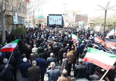  تشییع باشکوه پیکر شهید حجت‌الاسلام قدرتی در دامغان - تسنیم
