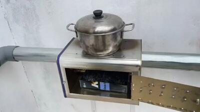  نحوه ساخت بخاری همه‌کاره اضطراری بدون برق و گاز