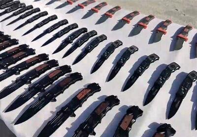  توزیع کننده سلاح سرد در شیراز به دام افتاد