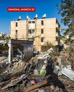  تصاویری از آثار حمله ایران در شهرهای اسرائیل