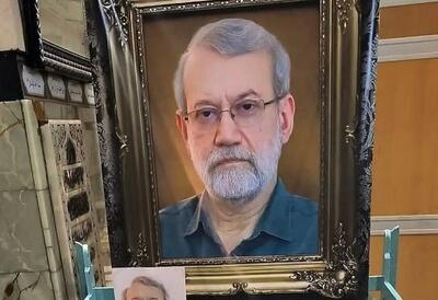  تصویری جدید از مزار شهید علی لاریجانی در قم