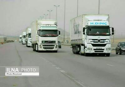  رژه گردان کامیون‌داران در قزوین