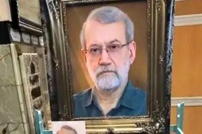  تصویری جدید از مزار شهید علی لاریجانی در قم