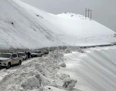  بارش ۶۰ سانتی‌متری برف در گردنه ژالانه
