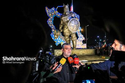  شهردار مشهد مقدس: بزرگترین نماد ایثار و مقاومت با نام «وطن» در مشهد امام رضا (ع) نصب شد| مردم میدان داران اصلی عرصه جهاد هستند