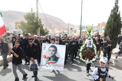 پیکر مطهر شهید والامقام «مهدی حامدی» در مهدیشهر تشییع شد+ تصاویر