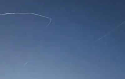  ویدئویی از کلاهک یک موشک ایرانی که از میان ۲ موشک پدافندی عبور و در نهایت به هدف خود در سرزمین‌های اشغالی برخورد کرد