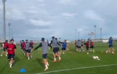  نمایی از تمرین امروز تیم ملی فوتبال ایران در اردوی ترکیه