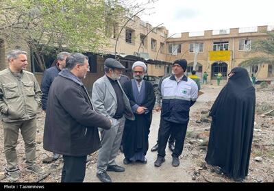  بازدید معاون شهردار تهران از اماکن آسیب‌دیده در شهر ری - تسنیم