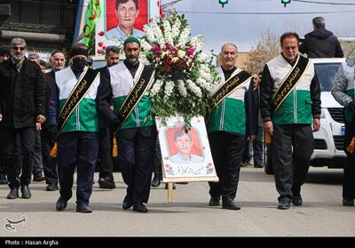  تشییع باشکوه شهید «حسین بازرگانی‌فر» زیر بارش رحمت الهی تصاویر - تسنیم
