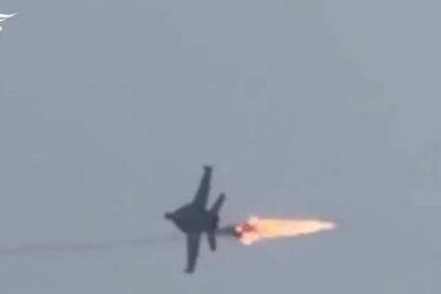  ویدئو | واضح‌ترین تصویر از اصابت موشک سپاه به جنگنده F/A-18 ارتش آمریکا