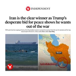  ایندیپندنت: ایران برنده قطعی جنگ است