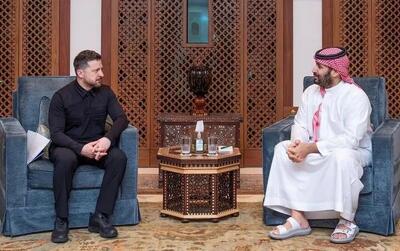  دیدار محمد بن سلمان با زلنسکی