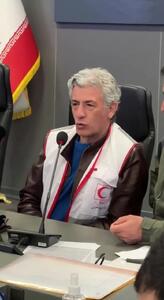  فریبا کوثری و سیروس همتی در جمع امدادگران