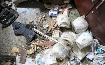  تصاویری از تخریب ساختمان، خودرو و تجهیزات اورژانس تهران