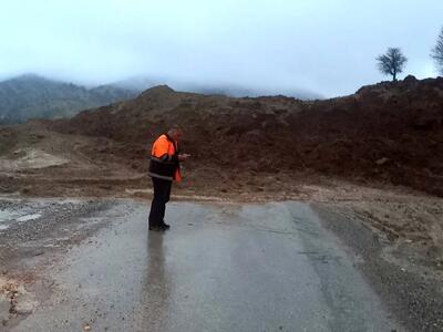  رانش زمین محور بازفت-مسجدسلیمان را مسدود کرد