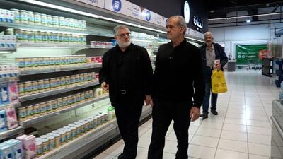  بازدید میدانی رئیس‌جمهور از زنجیره تأمین کالا‌ها در تهران