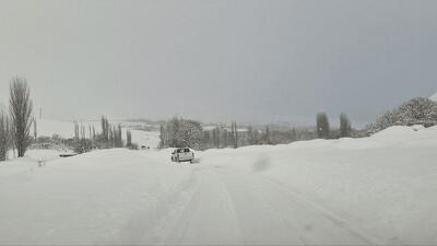  بارش ۳۶ سانتی‌متر برف در آلوارس اردبیل