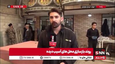  فعالیت گروه‌های جهادی برای نصب شیشه منازلی که در حملات دشمن آسیب دیده است
