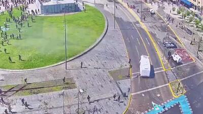  پلیس معترضان به قیمت سوخت را در سانتیاگو متفرق کرد